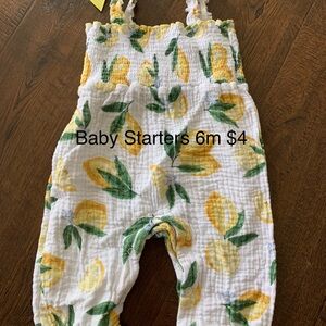 Baby Starters Lemon Print Romper